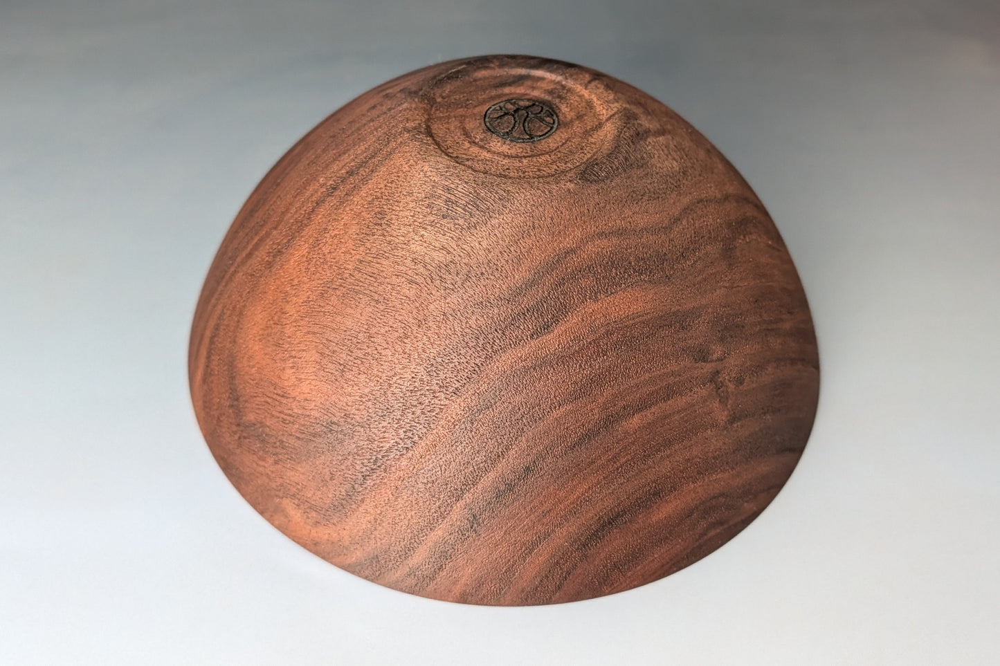 Textured Walnut Bowl | Wire-Brushed Exterior | 6"