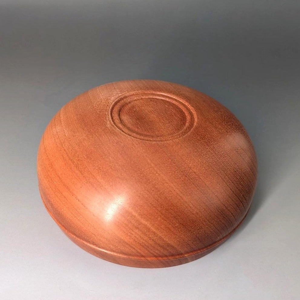 Beaded Closed-Form Bowl — 6" Sapele Salvage Edition