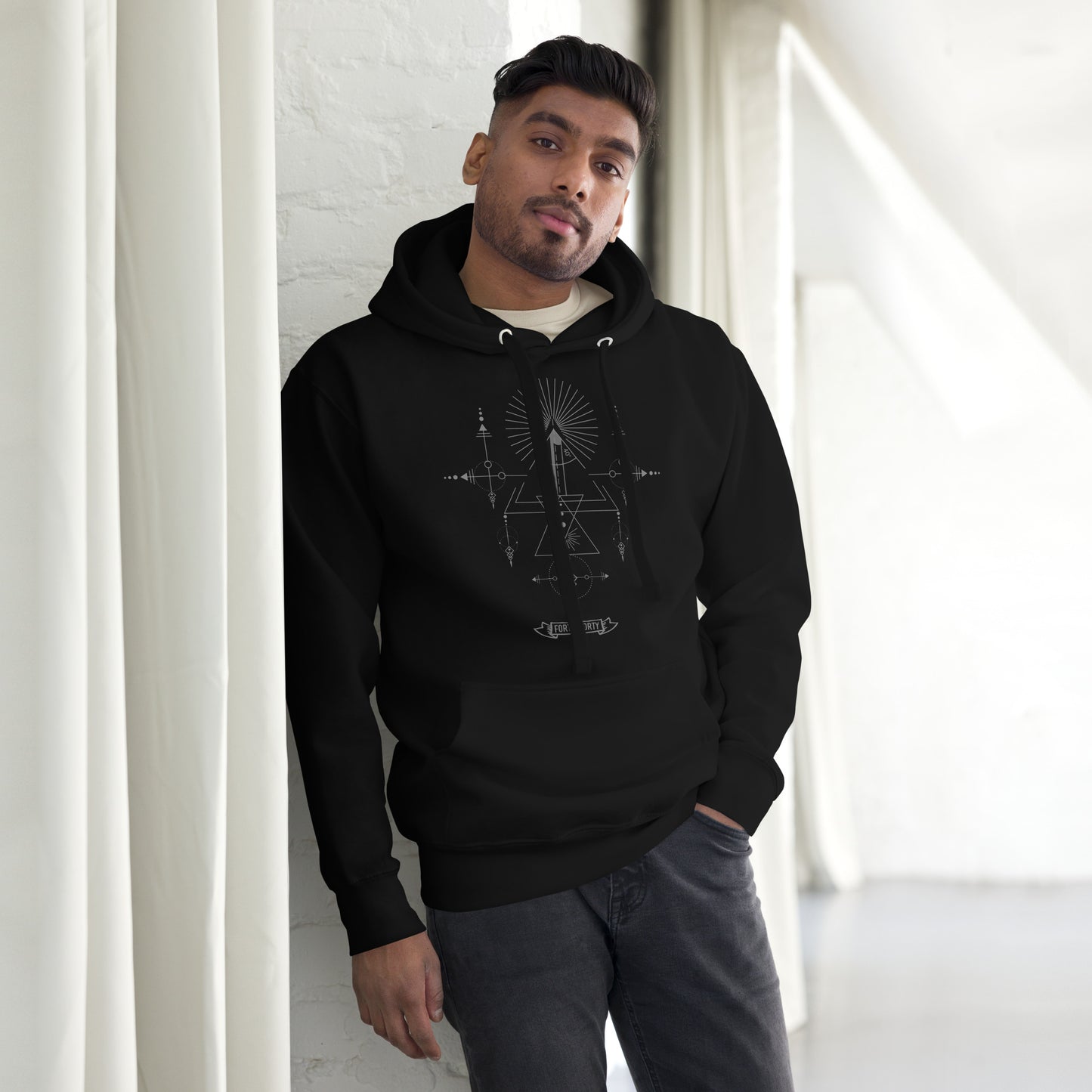 40-40 grind woodturning sacred geometry hoodie