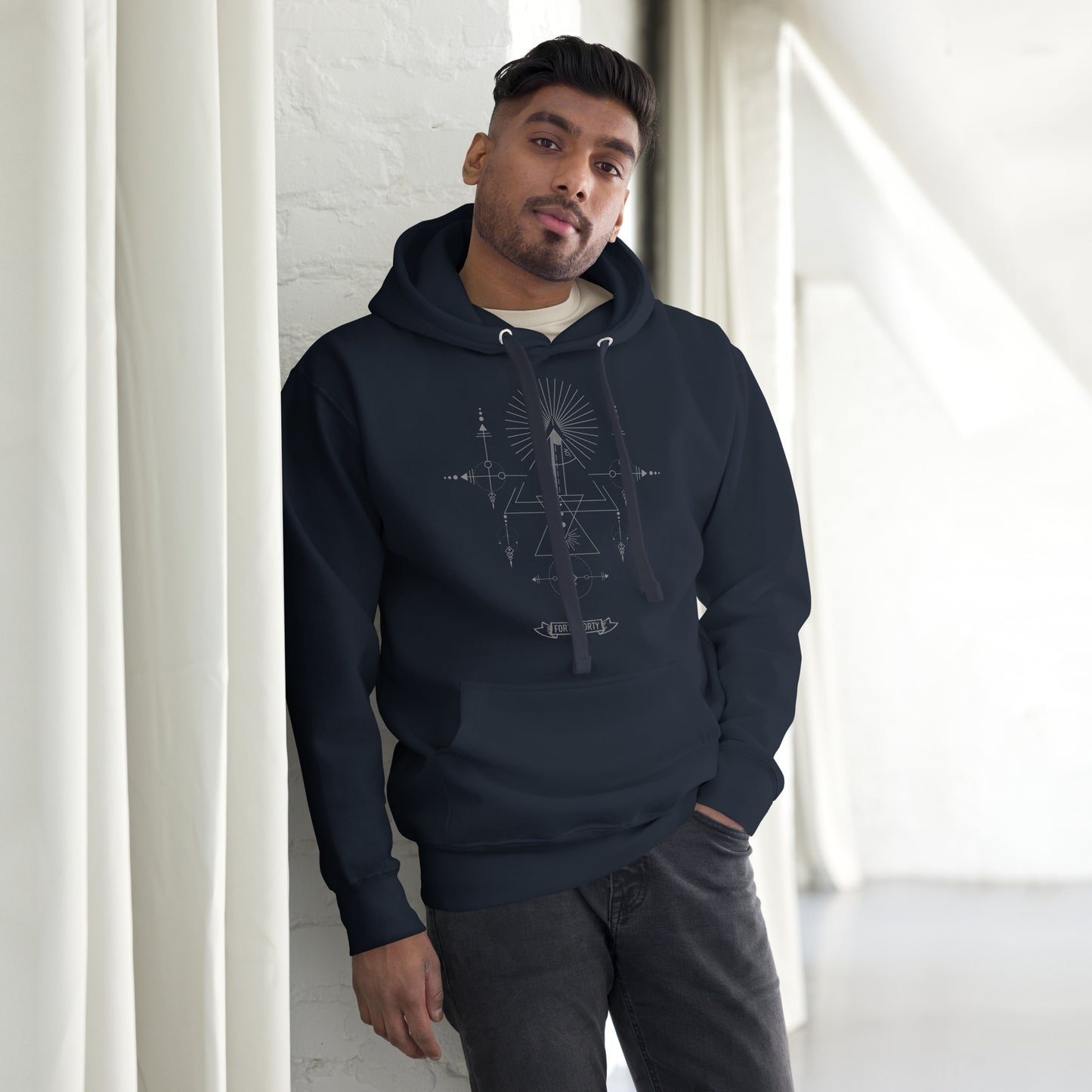 40-40 grind woodturning sacred geometry hoodie