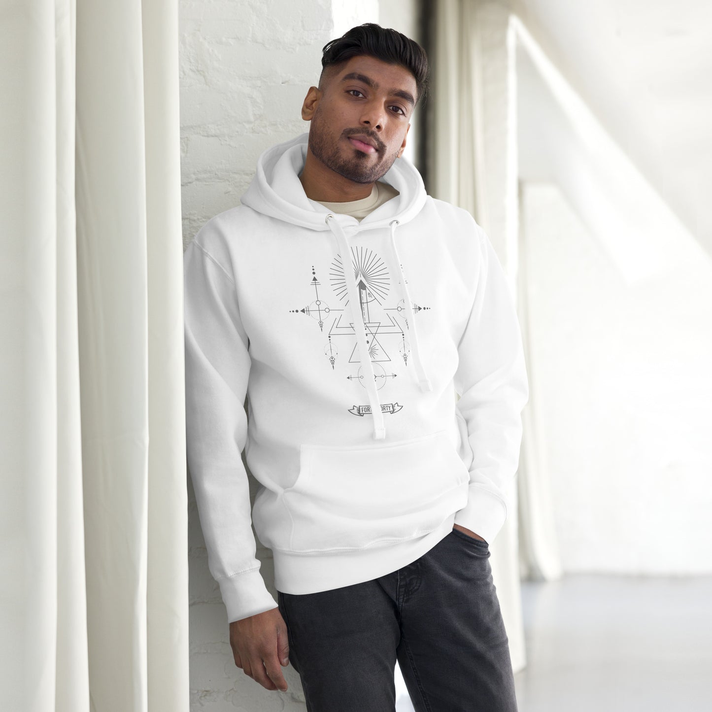 40-40 grind woodturning sacred geometry hoodie