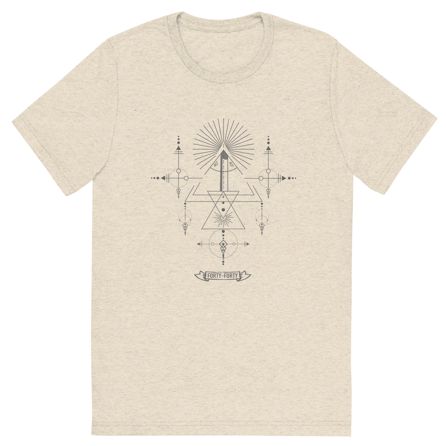 40-40 grind sacred geometry woodturning T-shirt