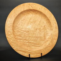 Handmade quilted maple large bowl and platter