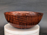 Beautiful figured footed medium walnut bowl