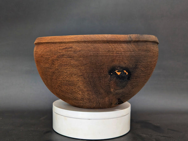 Rustic weathered maple bowl/vessel