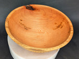 Hand-carved wet-turned maple bowl