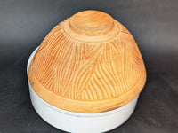 Hand-carved wet-turned maple bowl