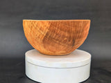 Hand-carved wet-turned maple bowl