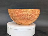 Hand-carved wet-turned maple bowl