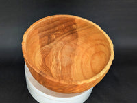 Hand-carved wet-turned maple bowl