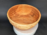 Hand-carved wet-turned maple bowl