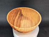 Hand-carved wet-turned maple bowl