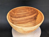 Hand-carved wet-turned maple bowl