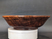 Museum-quality figured walnut bowl