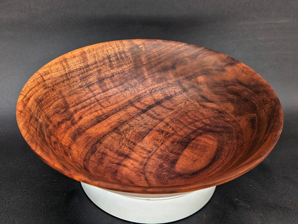 Museum-quality figured walnut bowl