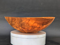 ULTRA-thin olive ash bowl - so thin it's TRANSLUCENT