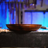 Stunning Black Acacia Bowl - 12", Handcrafted, Food-Safe Finish