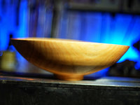 Stunning super-thin ash bowl - 17", Handcrafted, Food-Safe Finish