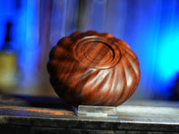 Stunning Carved Walnut Bowl - 7", Handcrafted, Food-Safe Finish