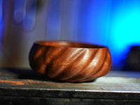 Stunning Carved Walnut Bowl - 7", Handcrafted, Food-Safe Finish