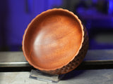 Gorgeous mahogany rose engine bowl - 6", food-safe