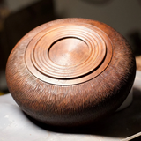 Stunning Carved Walnut Bowl - 9", Handcrafted, Food-Safe Finish