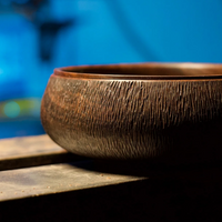 Stunning Carved Walnut Bowl - 9", Handcrafted, Food-Safe Finish