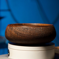 Stunning Carved Walnut Bowl - 9", Handcrafted, Food-Safe Finish