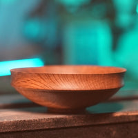 Stunning Oak Bowl - 6" x 2.5", Handcrafted, Food-Safe Finish