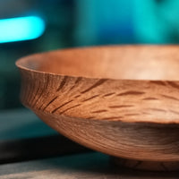 Stunning Oak Bowl - 6" x 2.5", Handcrafted, Food-Safe Finish