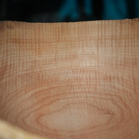 Curly Maple Bowl Nested Set- 12" x 6", Handcrafted, Food-Safe Finish