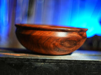 Stunning Black Acacia Bowl - 12", Handcrafted, Food-Safe Finish