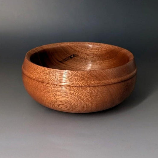 Beaded Closed-Form Bowl — 6" Sapele Salvage Edition