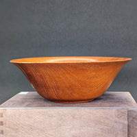 Handmade turned Honduran mahogany bowl