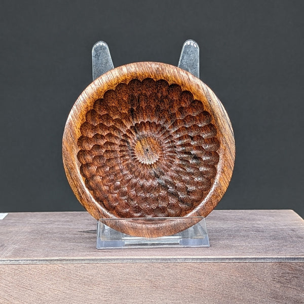 Handmade rose engine bubinga exotic wood ring bowl 7