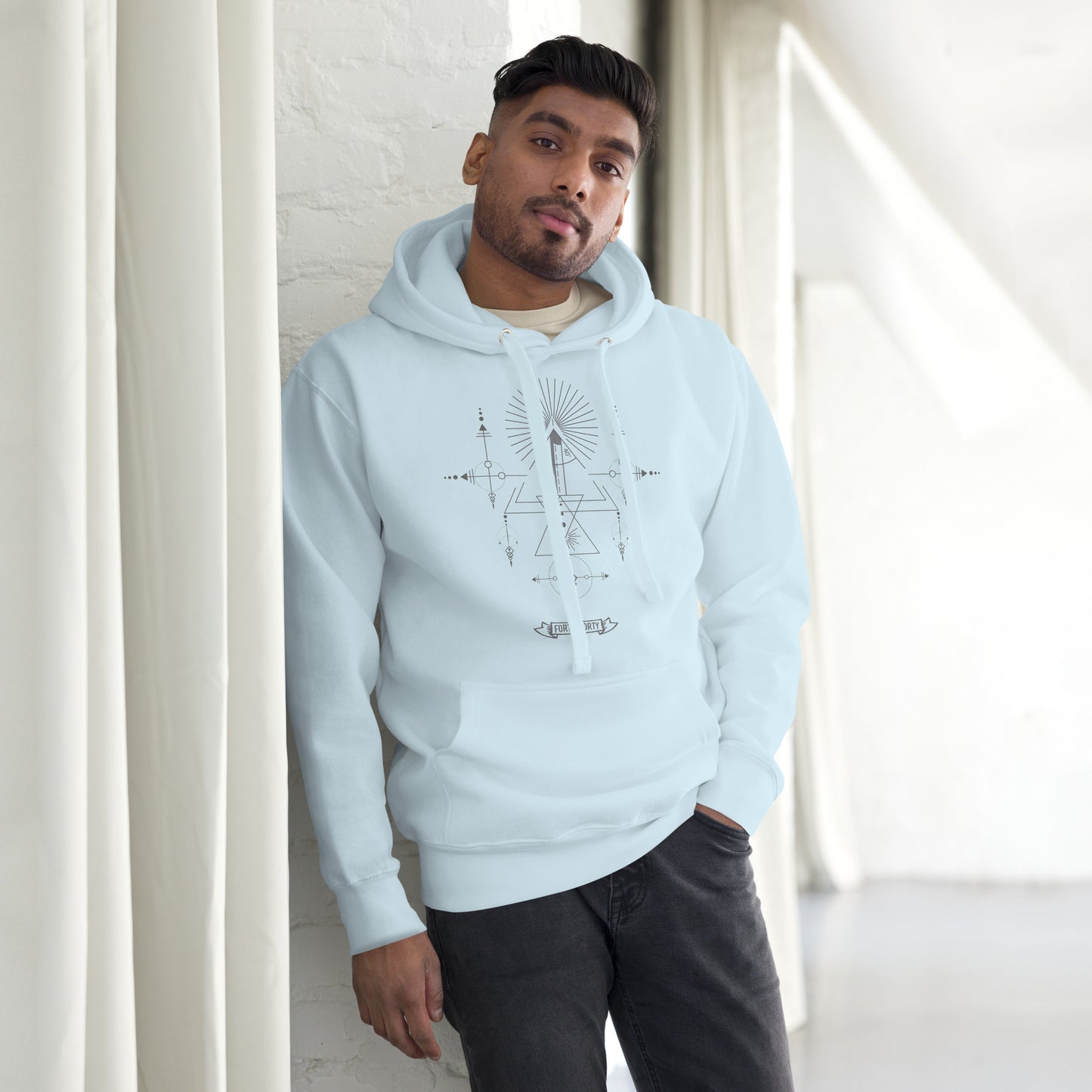 40-40 grind woodturning sacred geometry hoodie