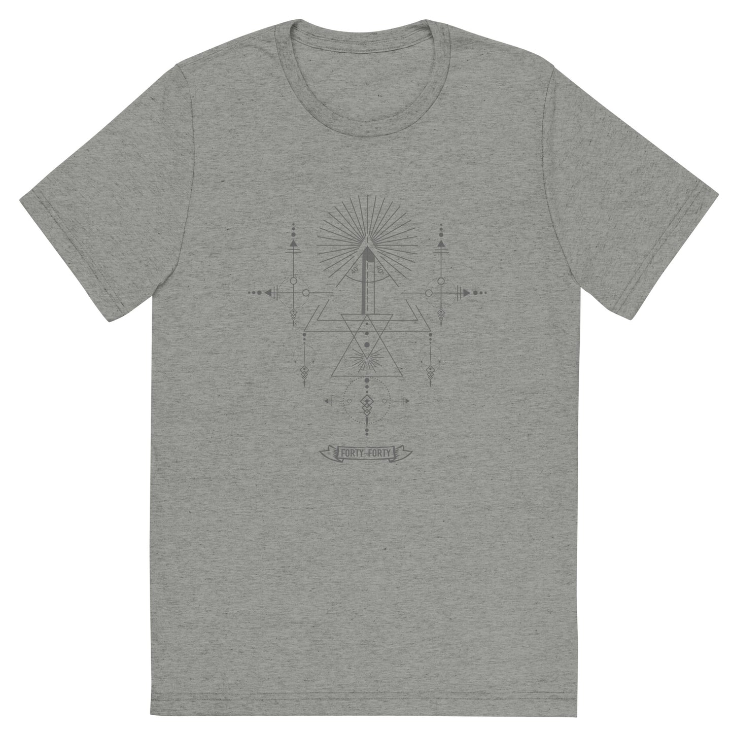 40-40 grind sacred geometry woodturning T-shirt