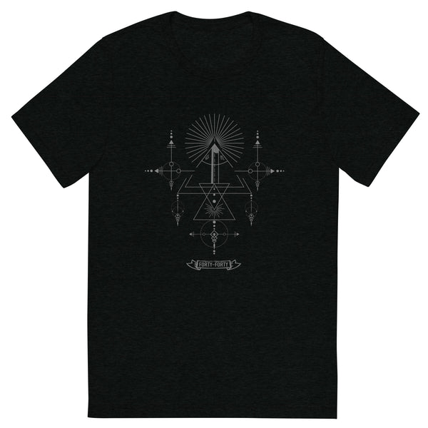 40-40 grind sacred geometry woodturning T-shirt